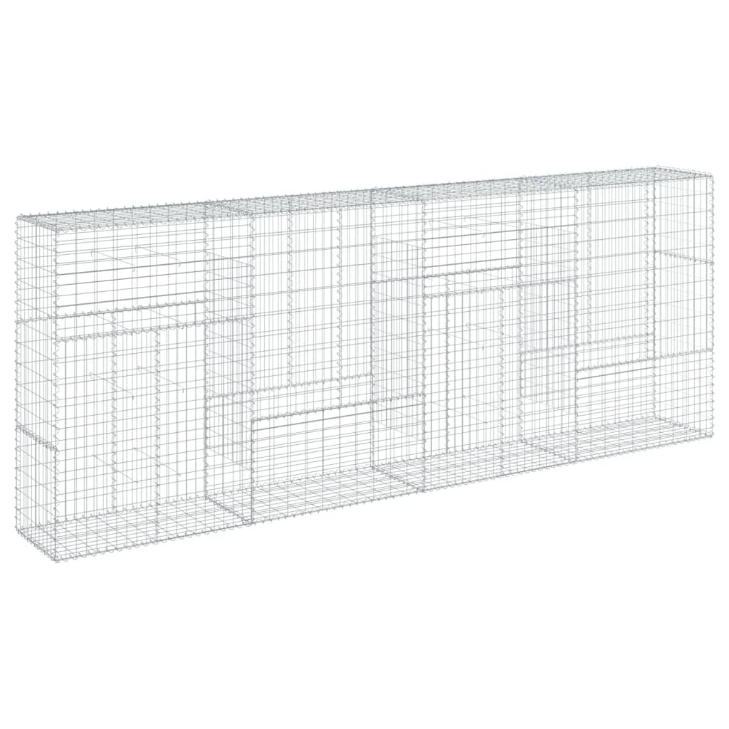 Gabionska košara s poklopcem 400x50x150 cm pocinčano željezo