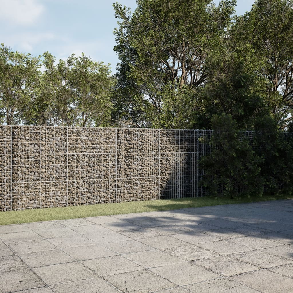 Gabionska košara s poklopcem 400x50x150 cm pocinčano željezo