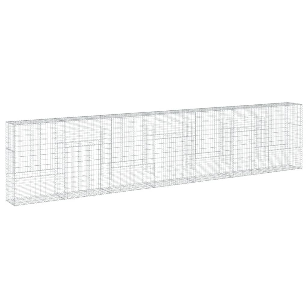 Gabionska košara s poklopcem 700x50x150 cm pocinčano željezo