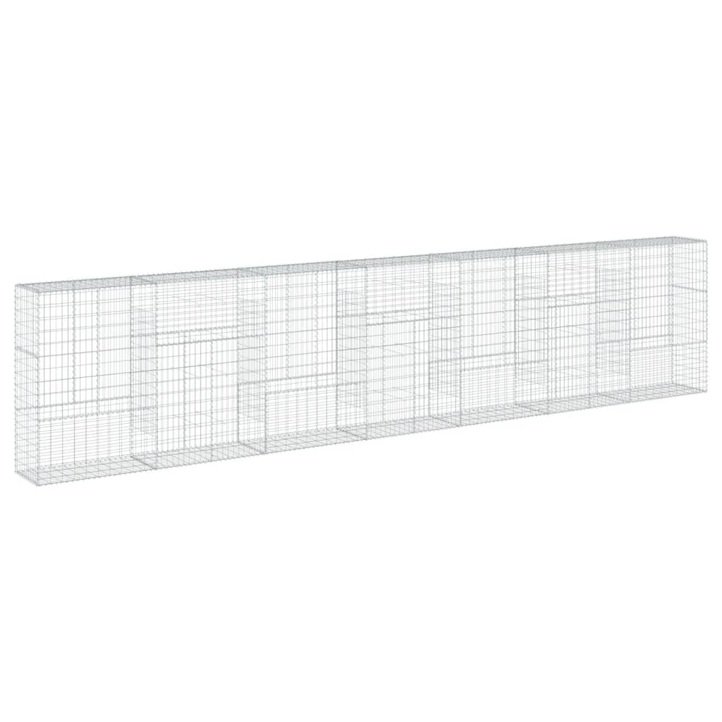 Gabionska košara s poklopcem 700x50x150 cm pocinčano željezo