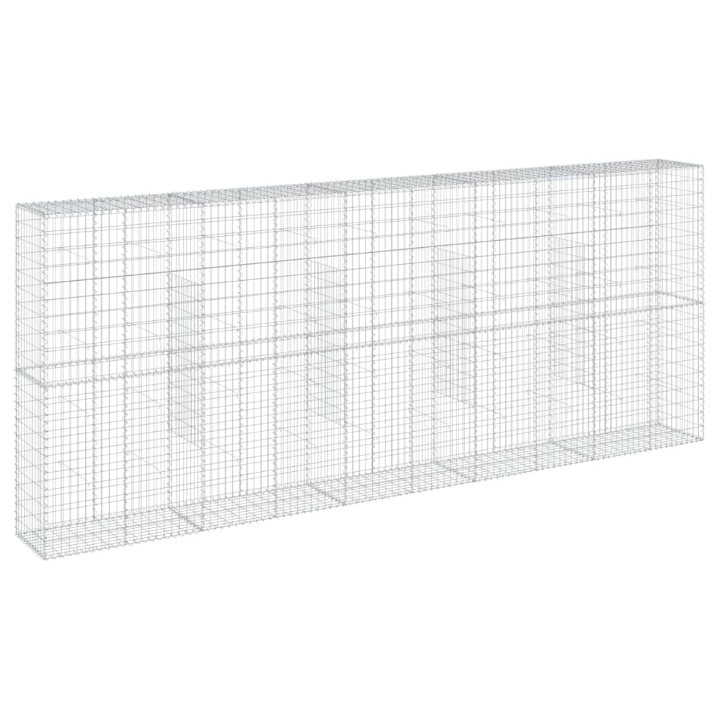 Gabionska košara s poklopcem 500x50x200 cm pocinčano željezo