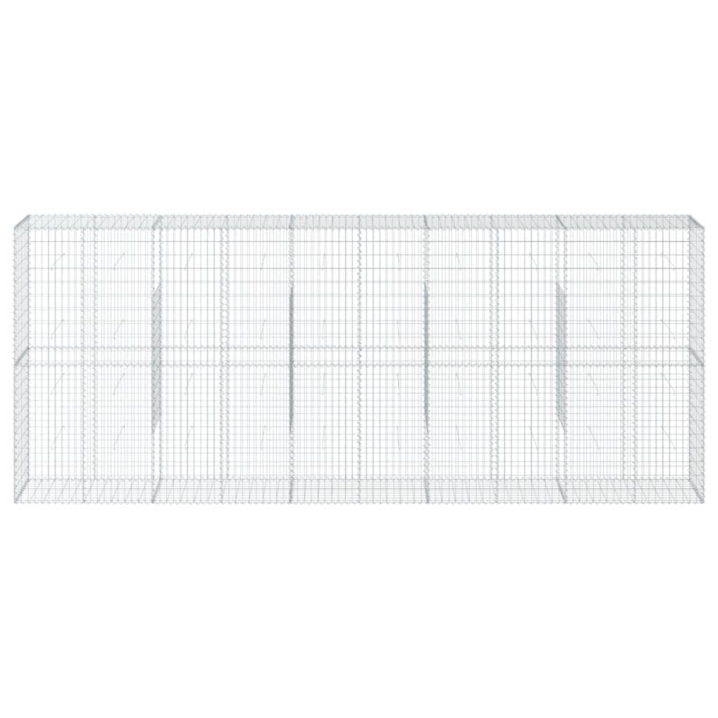 Gabionska košara s poklopcem 500x50x200 cm pocinčano željezo