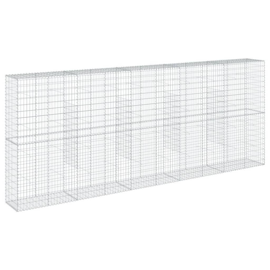 Gabionska košara s poklopcem 500x50x200 cm pocinčano željezo