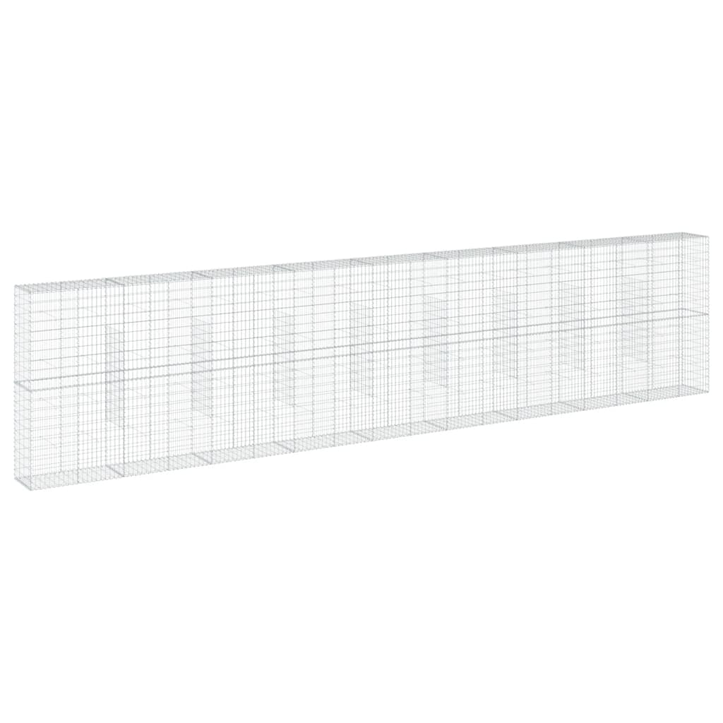 Gabionska košara s poklopcem 900x50x200 cm pocinčano željezo