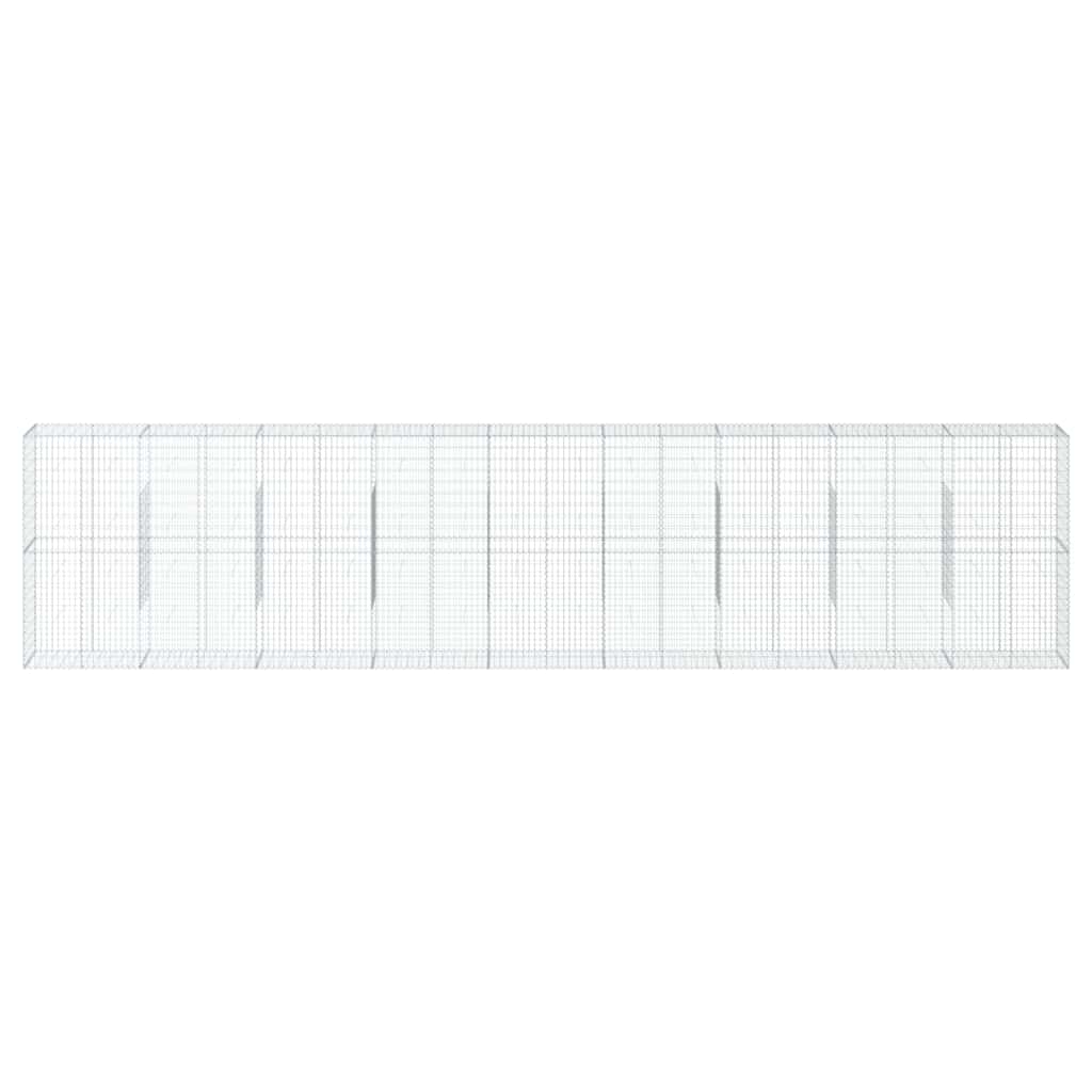 Gabionska košara s poklopcem 900x50x200 cm pocinčano željezo