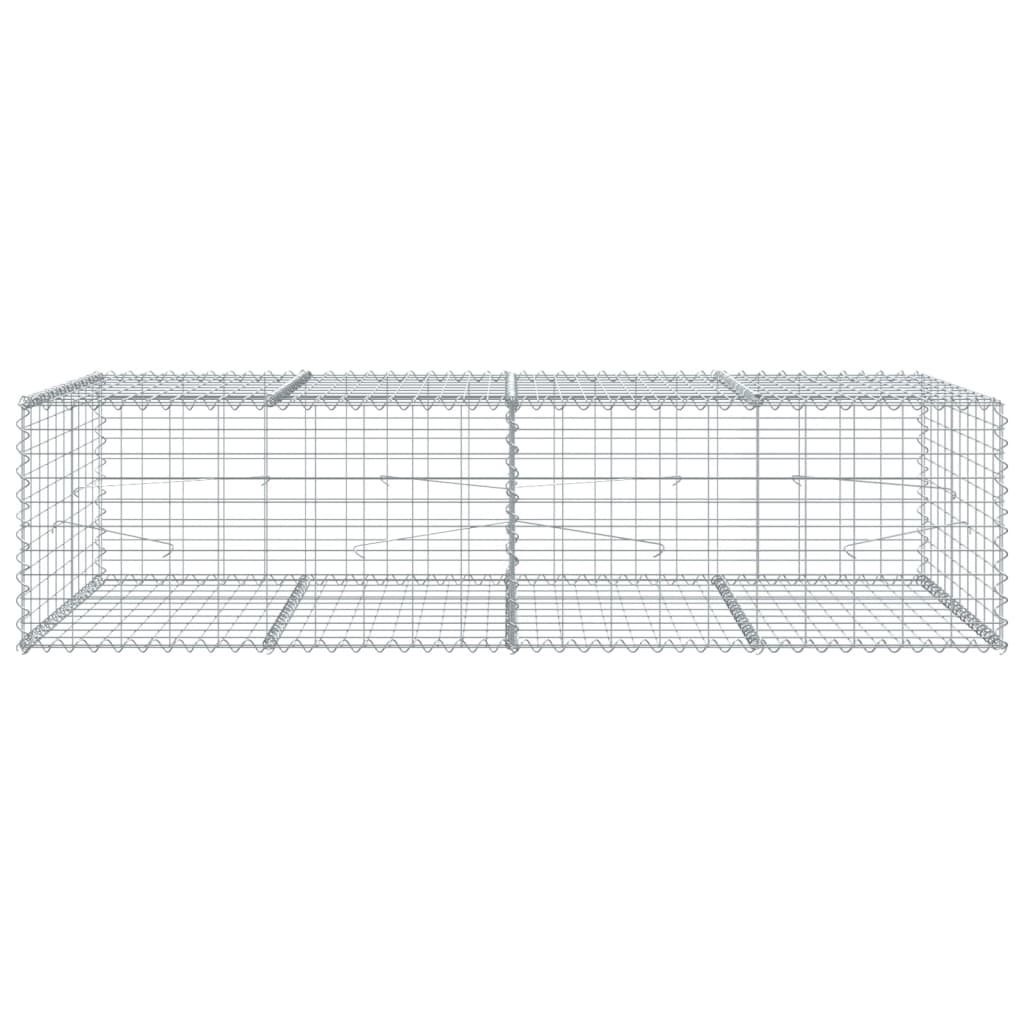 Gabionska košara s poklopcem 200x100x50 cm pocinčano željezo