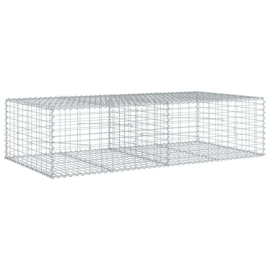 Gabionska košara s poklopcem 200x100x50 cm pocinčano željezo