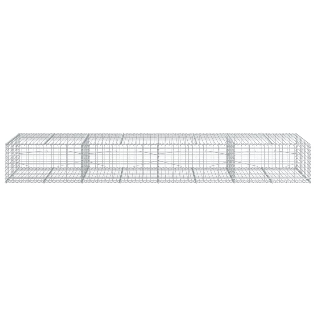 Gabionska košara s poklopcem 400x100x50 cm pocinčano željezo