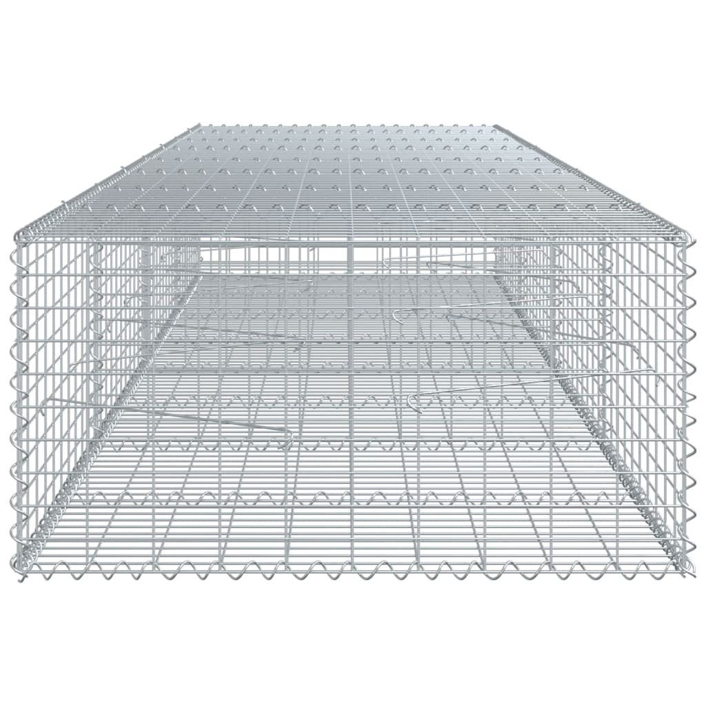 Gabionska košara s poklopcem 400x100x50 cm pocinčano željezo