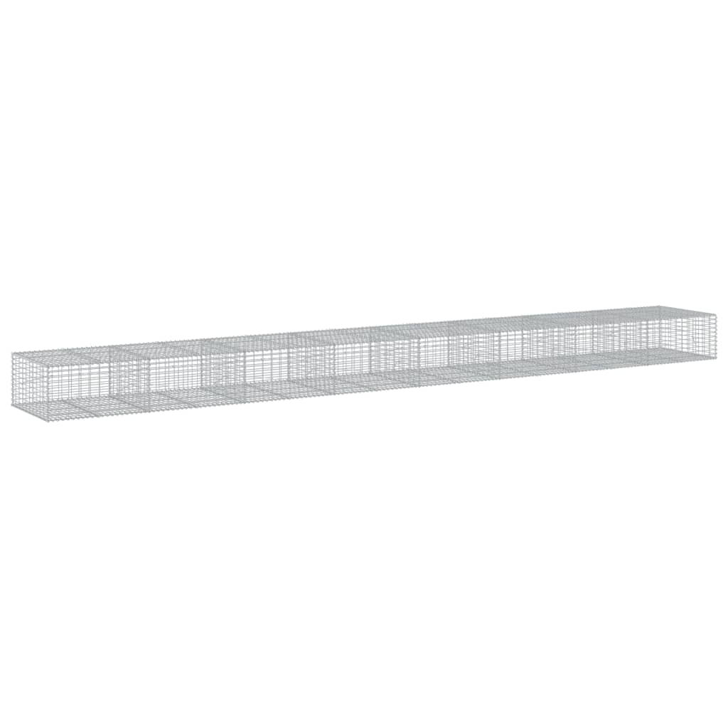 Gabionska košara s poklopcem 800x100x50 cm pocinčano željezo