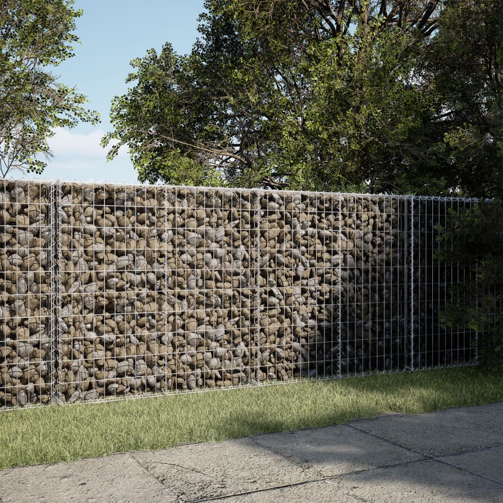 Gabionska košara s poklopcem 200x100x100 cm pocinčano željezo