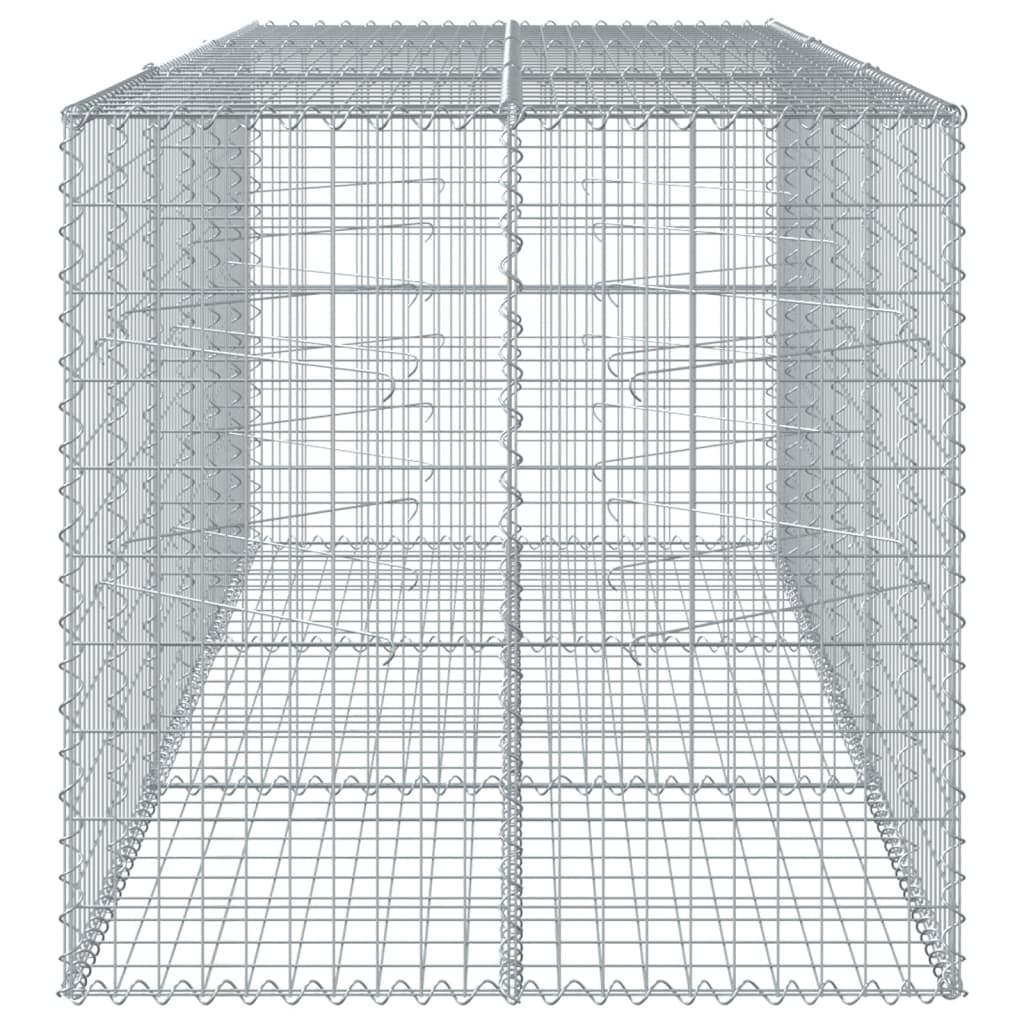 Gabionska košara s poklopcem 300x100x100 cm pocinčano željezo