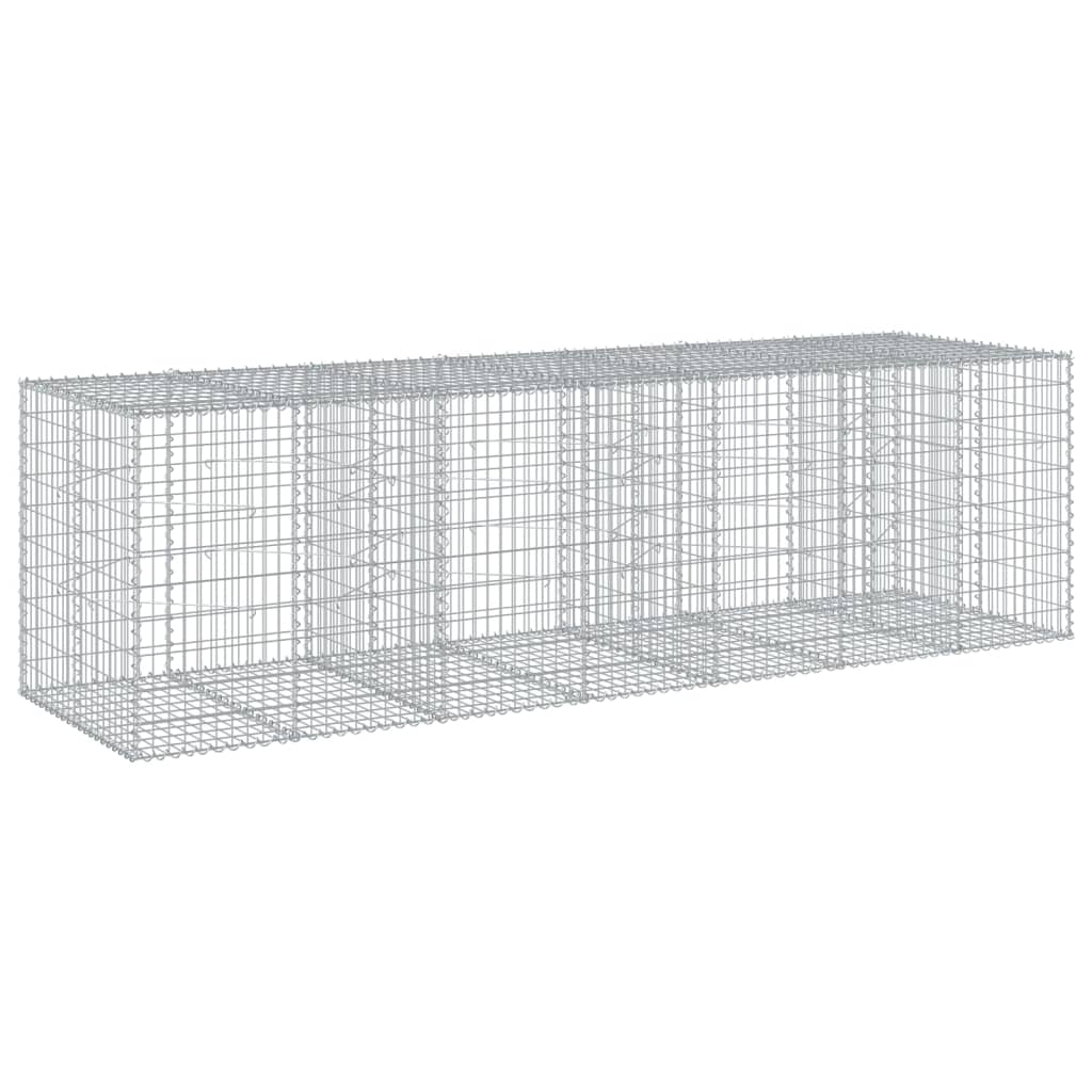 Gabionska košara s poklopcem 350x100x100 cm pocinčano željezo