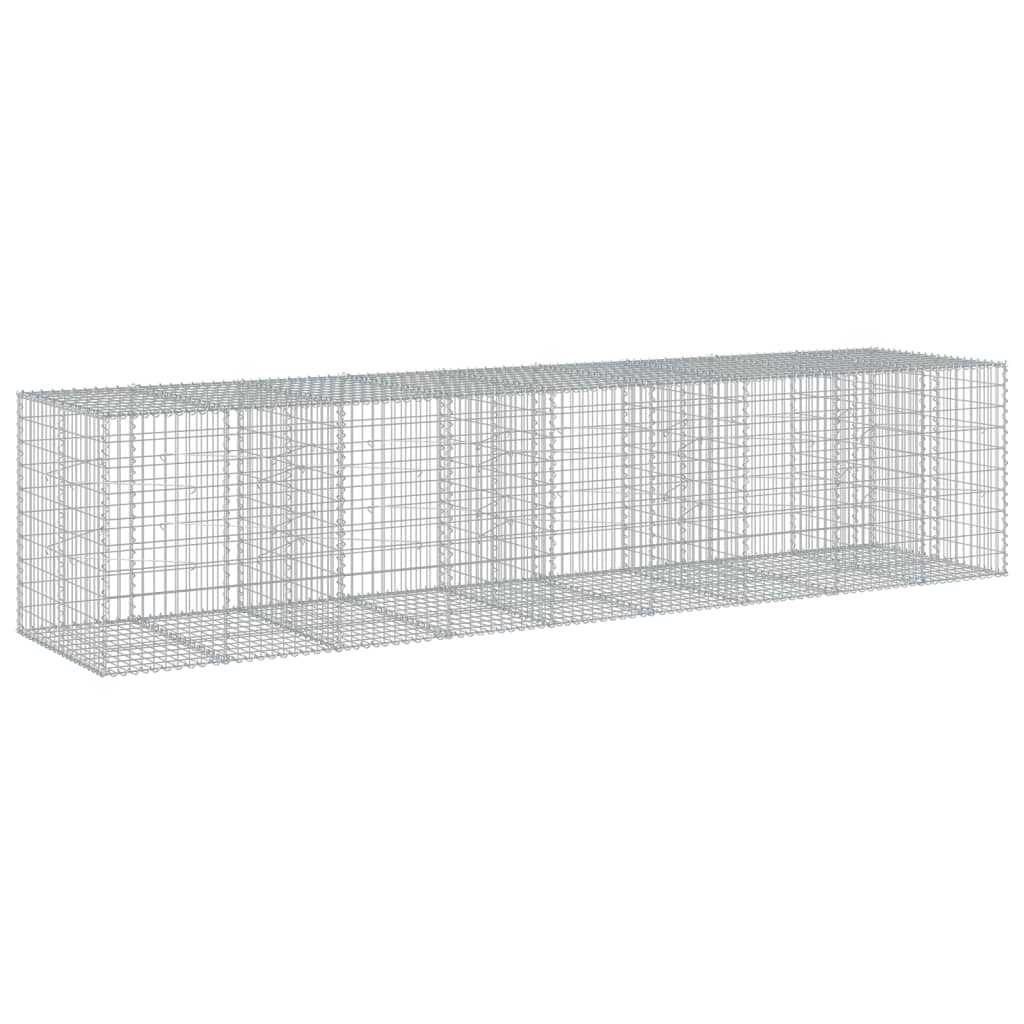 Gabionska košara s poklopcem 450x100x100 cm pocinčano željezo