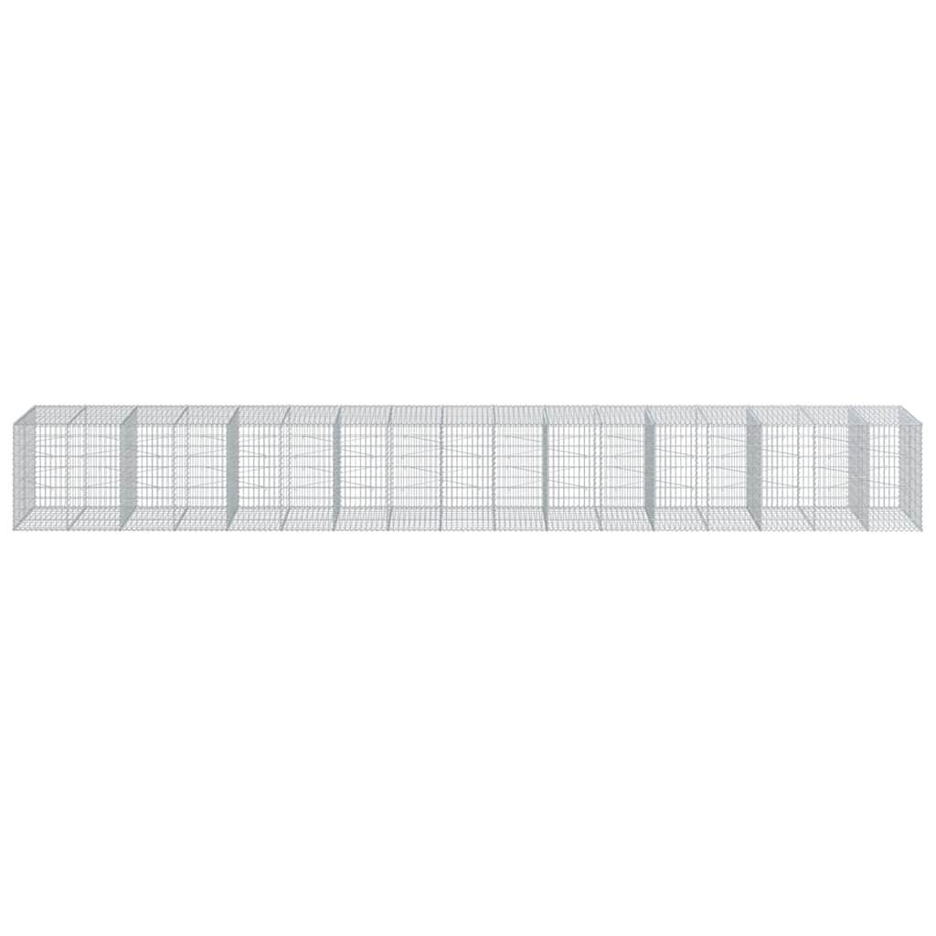 Gabionska košara s poklopcem 850x100x100 cm pocinčano željezo