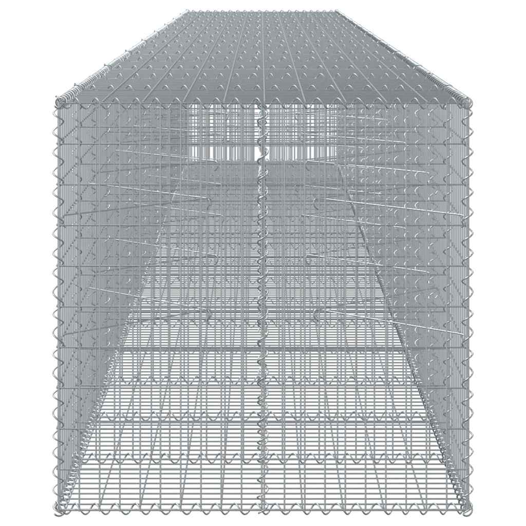 Gabionska košara s poklopcem 850x100x100 cm pocinčano željezo