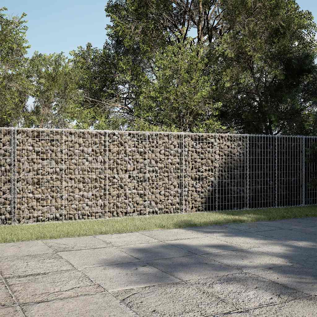 Gabionska košara s poklopcem 850x100x100 cm pocinčano željezo