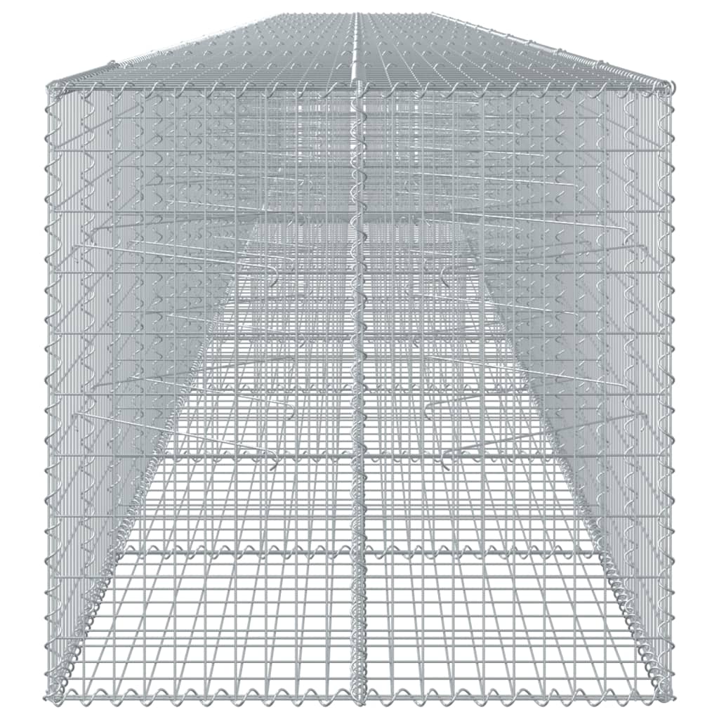 Gabionska košara s poklopcem 1200x100x100 cm pocinčano željezo