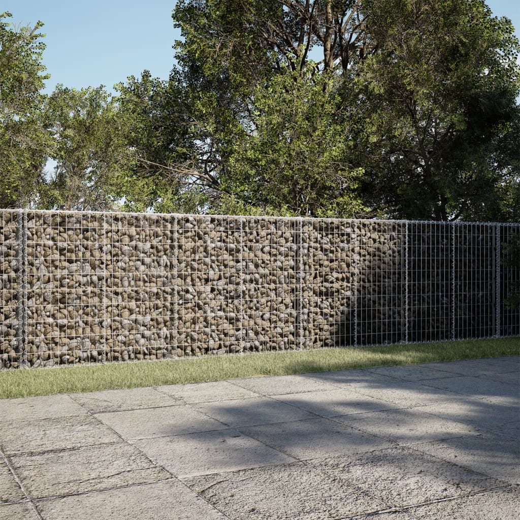 Gabionska košara s poklopcem 1200x100x100 cm pocinčano željezo