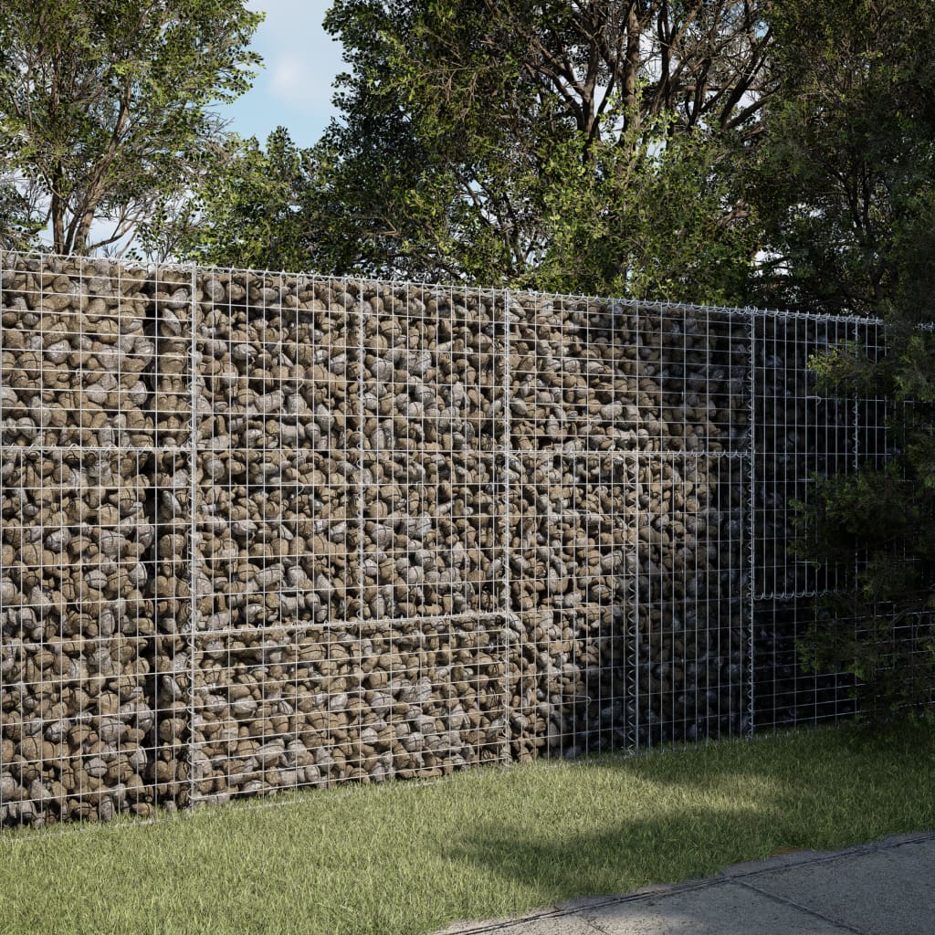 Gabionska košara s poklopcem 200x100x150 cm pocinčano željezo