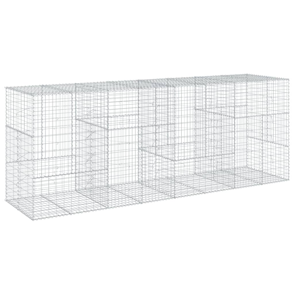 Gabionska košara s poklopcem 400x100x150 cm pocinčano željezo