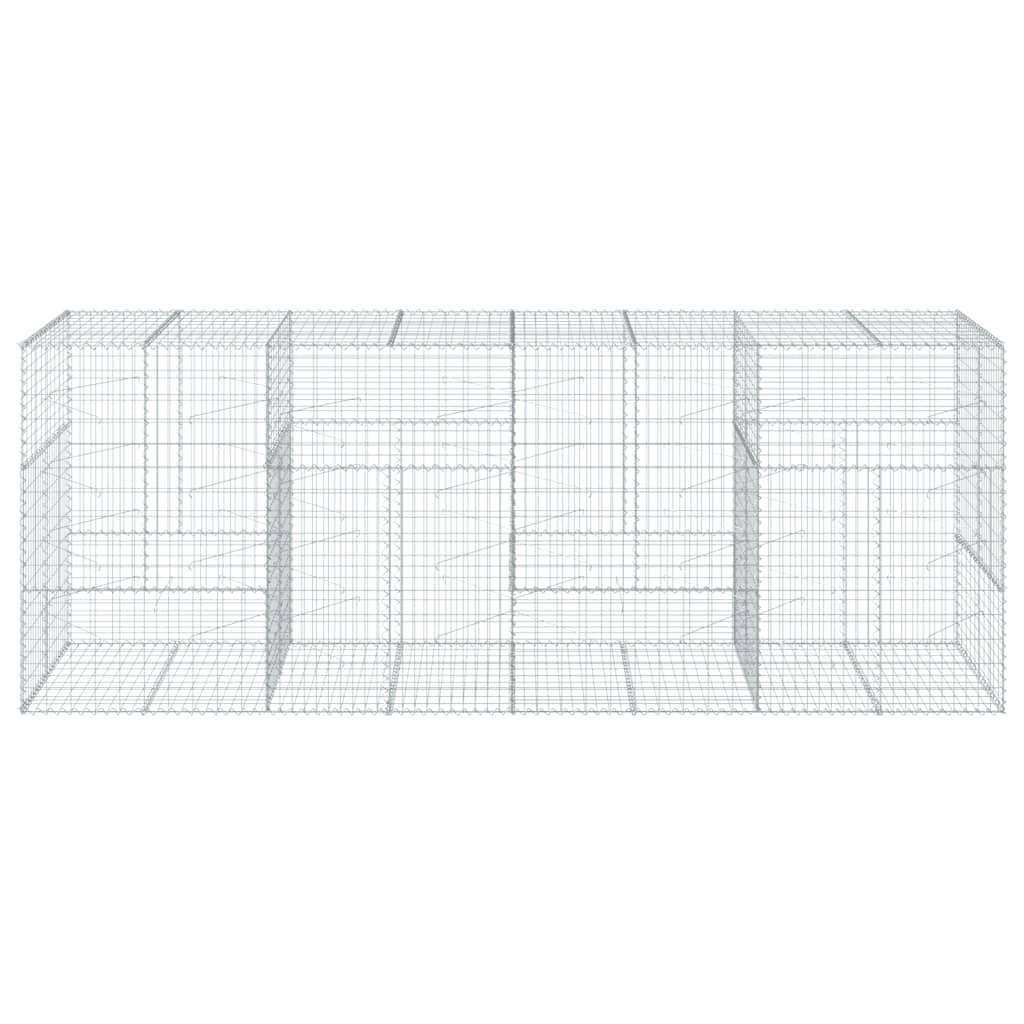 Gabionska košara s poklopcem 400x100x150 cm pocinčano željezo