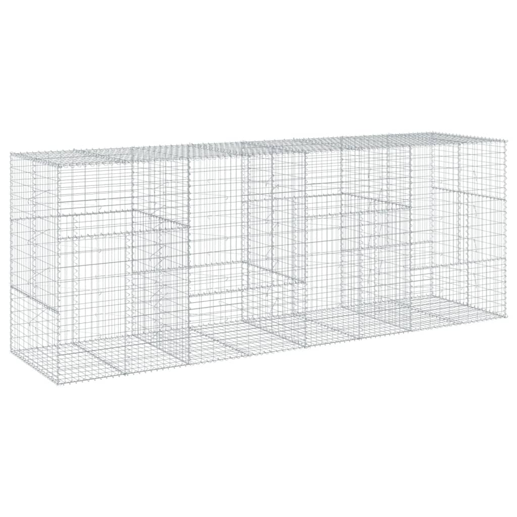 Gabionska košara s poklopcem 400x100x150 cm pocinčano željezo