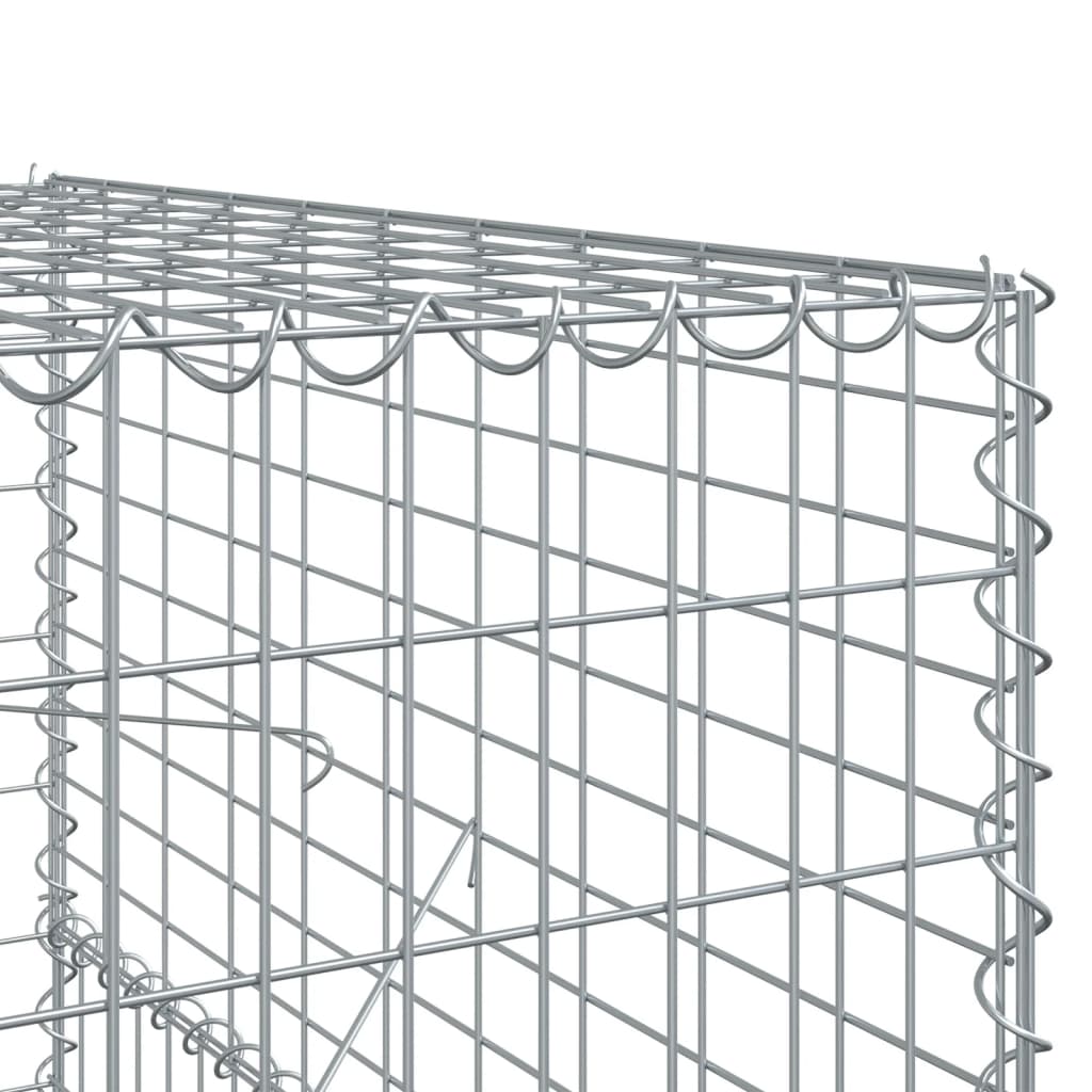 Gabionska košara s poklopcem 400x100x150 cm pocinčano željezo
