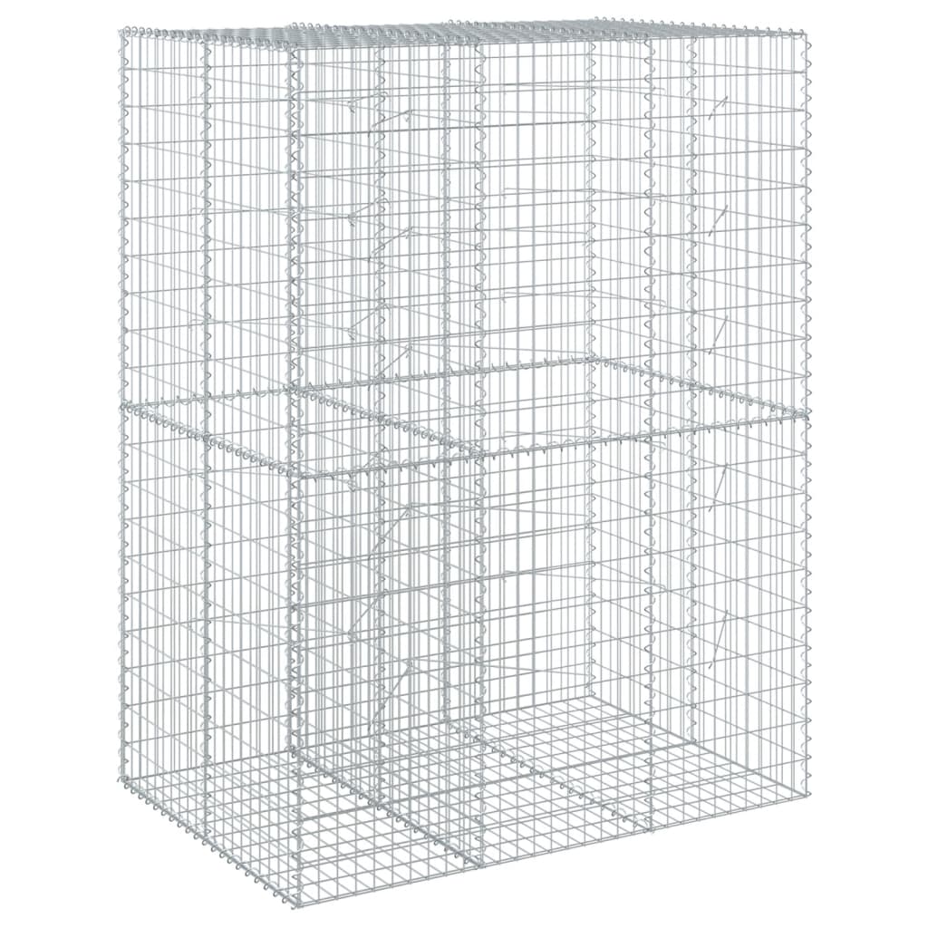 Gabionska košara s poklopcem 150x100x200 cm pocinčano željezo