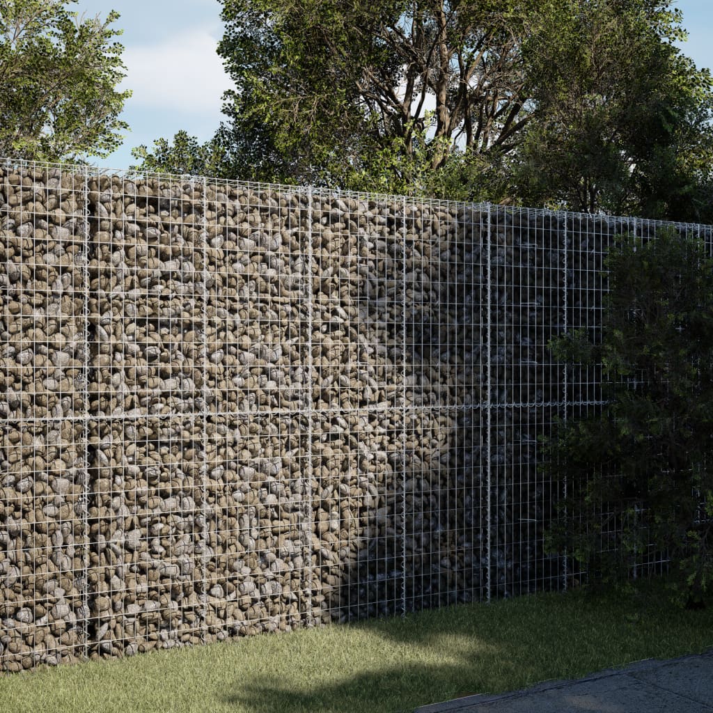 Gabionska košara s poklopcem 200x100x200 cm pocinčano željezo