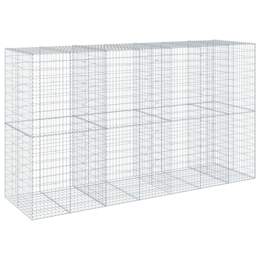Gabionska košara s poklopcem 350x100x200 cm pocinčano željezo