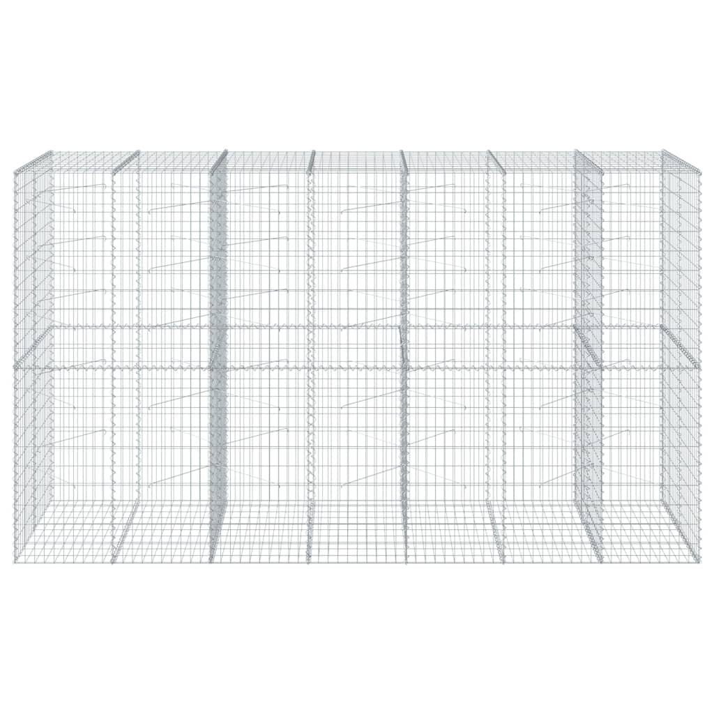 Gabionska košara s poklopcem 350x100x200 cm pocinčano željezo