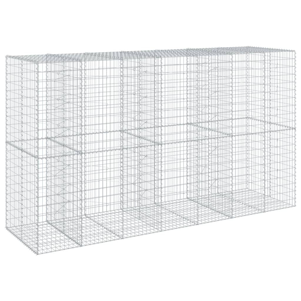 Gabionska košara s poklopcem 350x100x200 cm pocinčano željezo