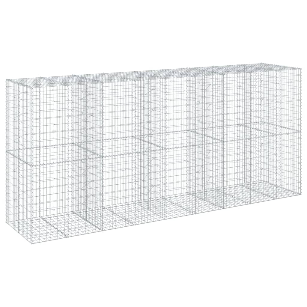 Gabionska košara s poklopcem 450x100x200 cm pocinčano željezo