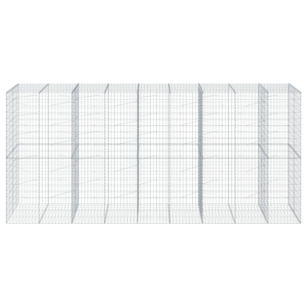 Gabionska košara s poklopcem 450x100x200 cm pocinčano željezo