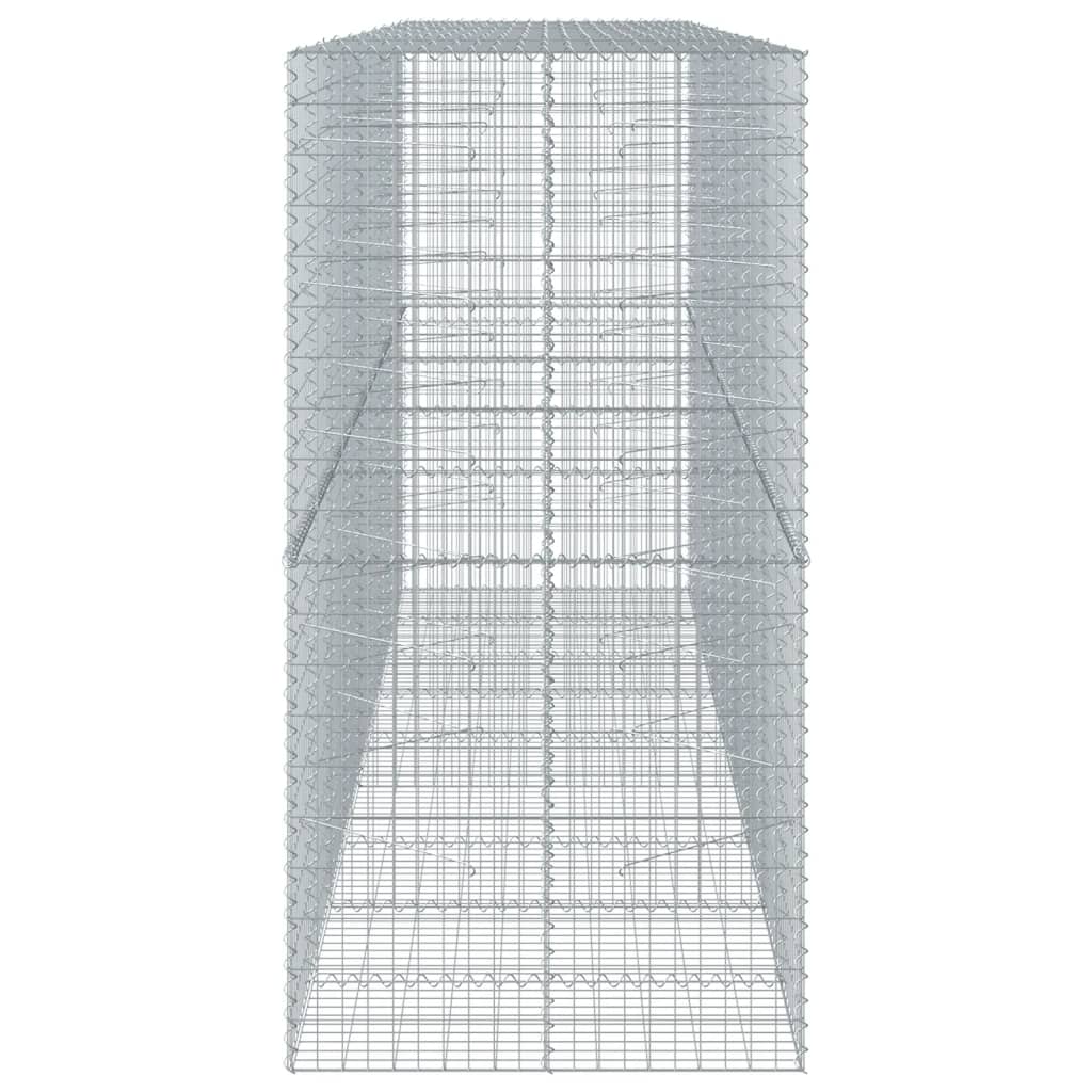 Gabionska košara s poklopcem 450x100x200 cm pocinčano željezo