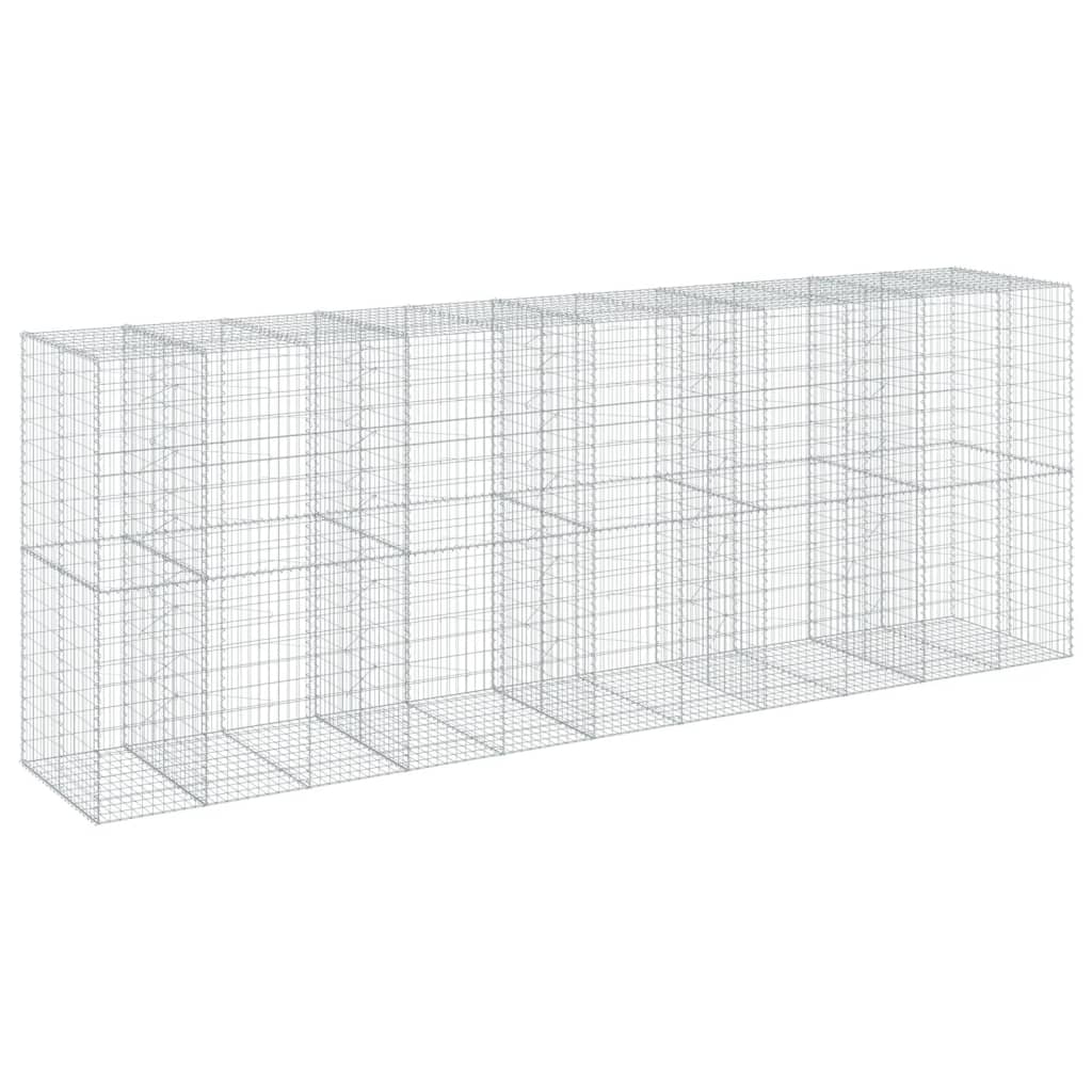 Gabionska košara s poklopcem 550x100x200 cm pocinčano željezo