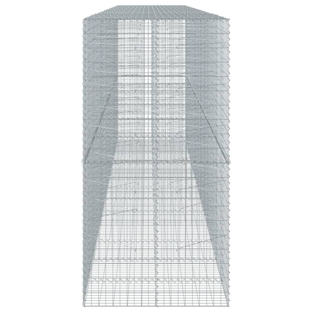 Gabionska košara s poklopcem 650x100x200 cm pocinčano željezo