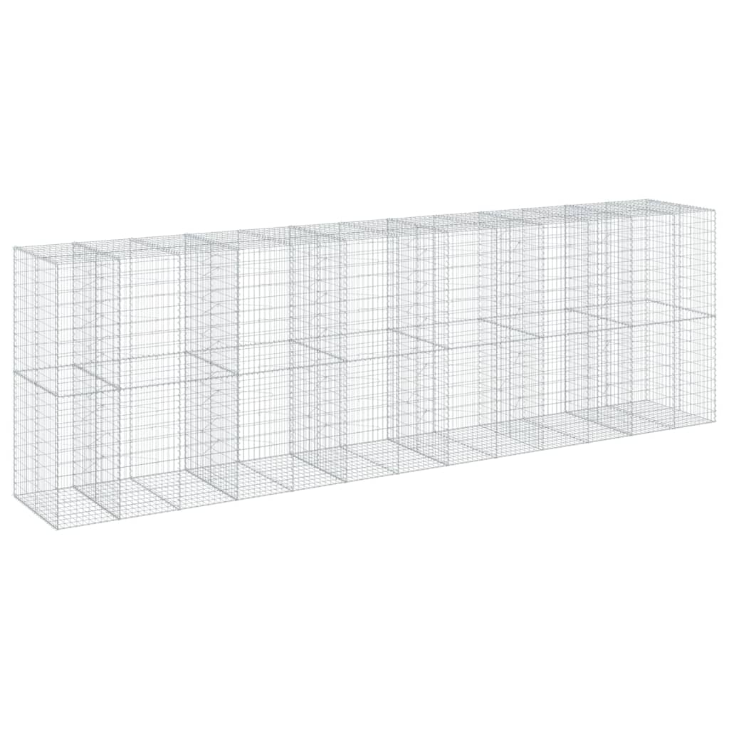 Gabionska košara s poklopcem 650x100x200 cm pocinčano željezo