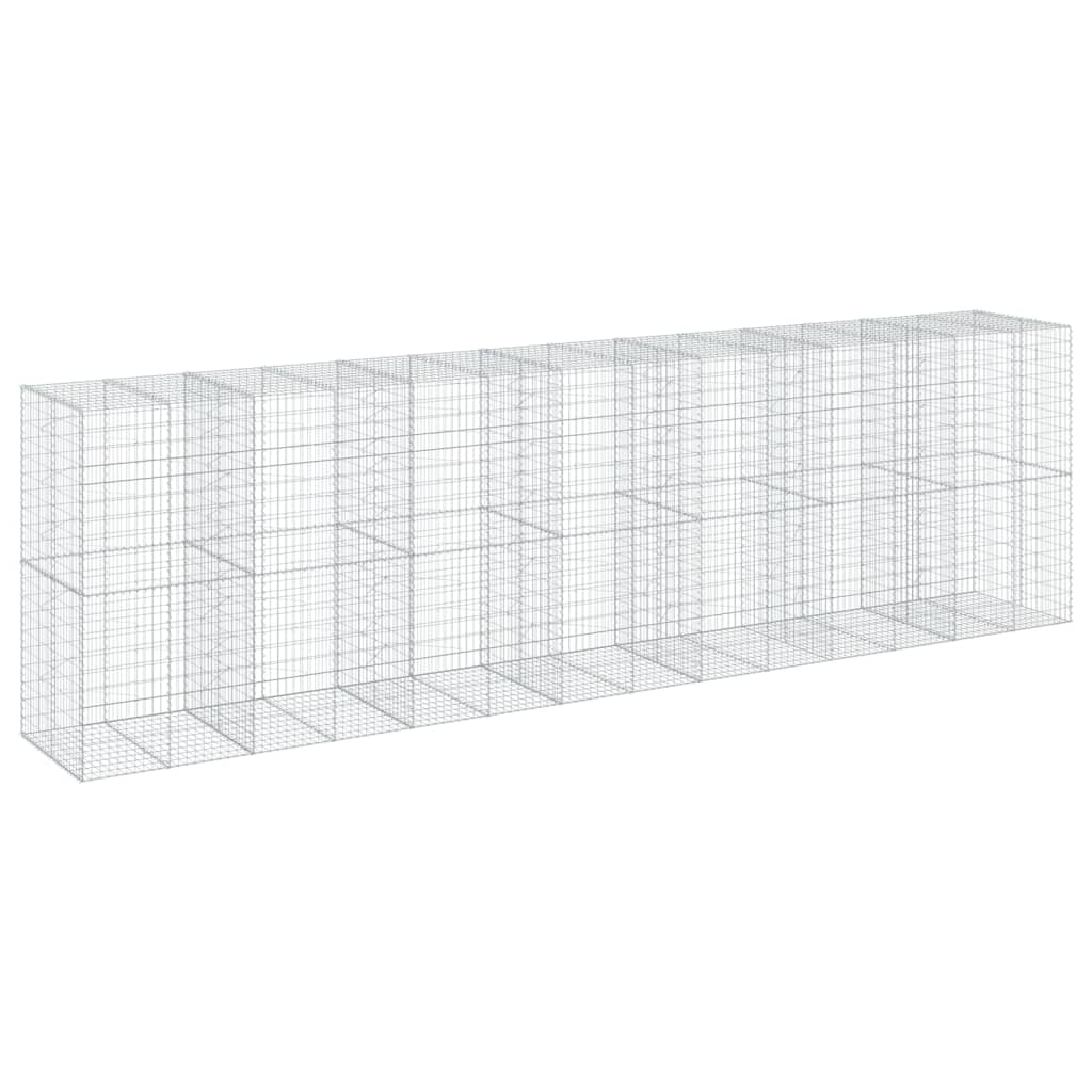 Gabionska košara s poklopcem 700x100x200 cm pocinčano željezo