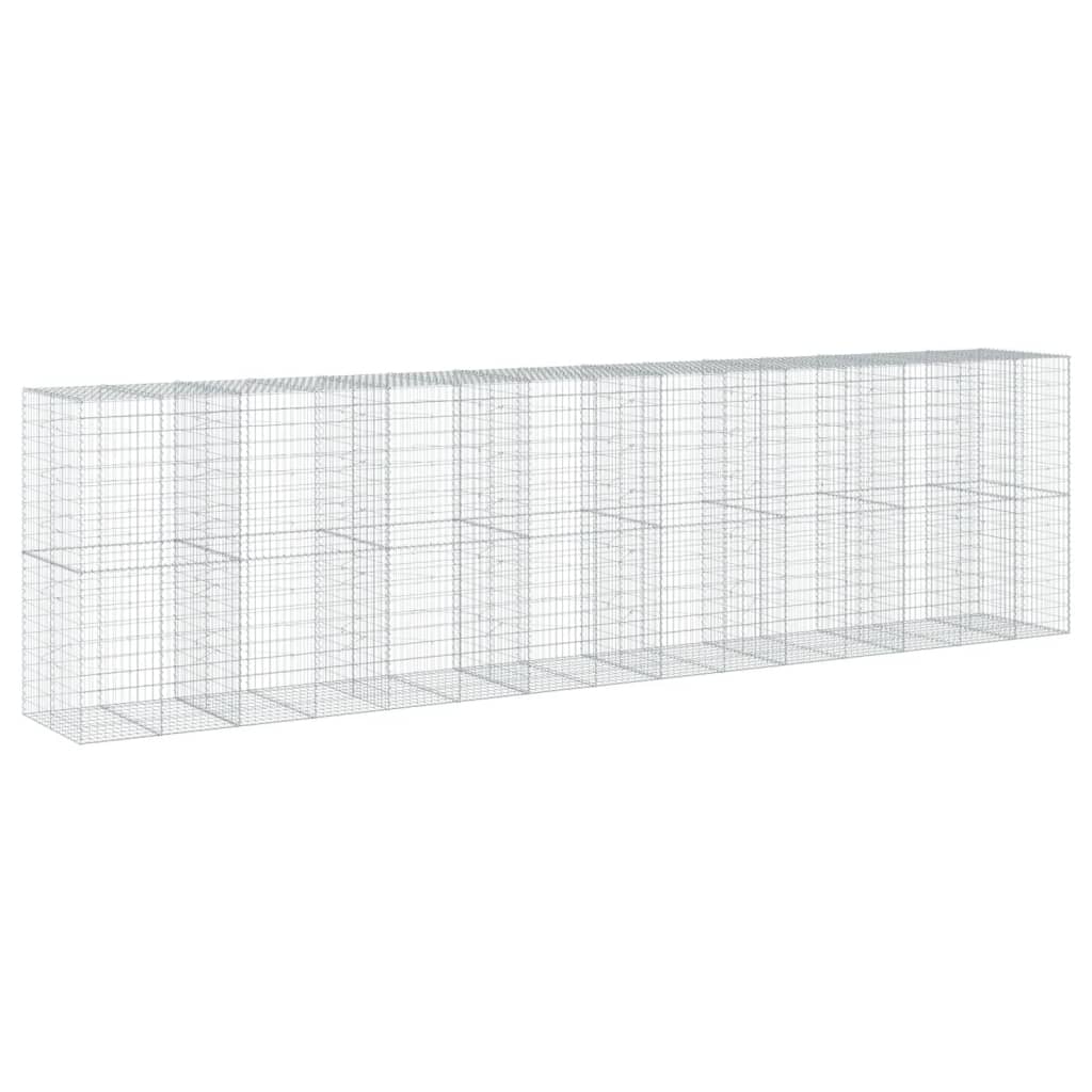 Gabionska košara s poklopcem 750x100x200 cm pocinčano željezo