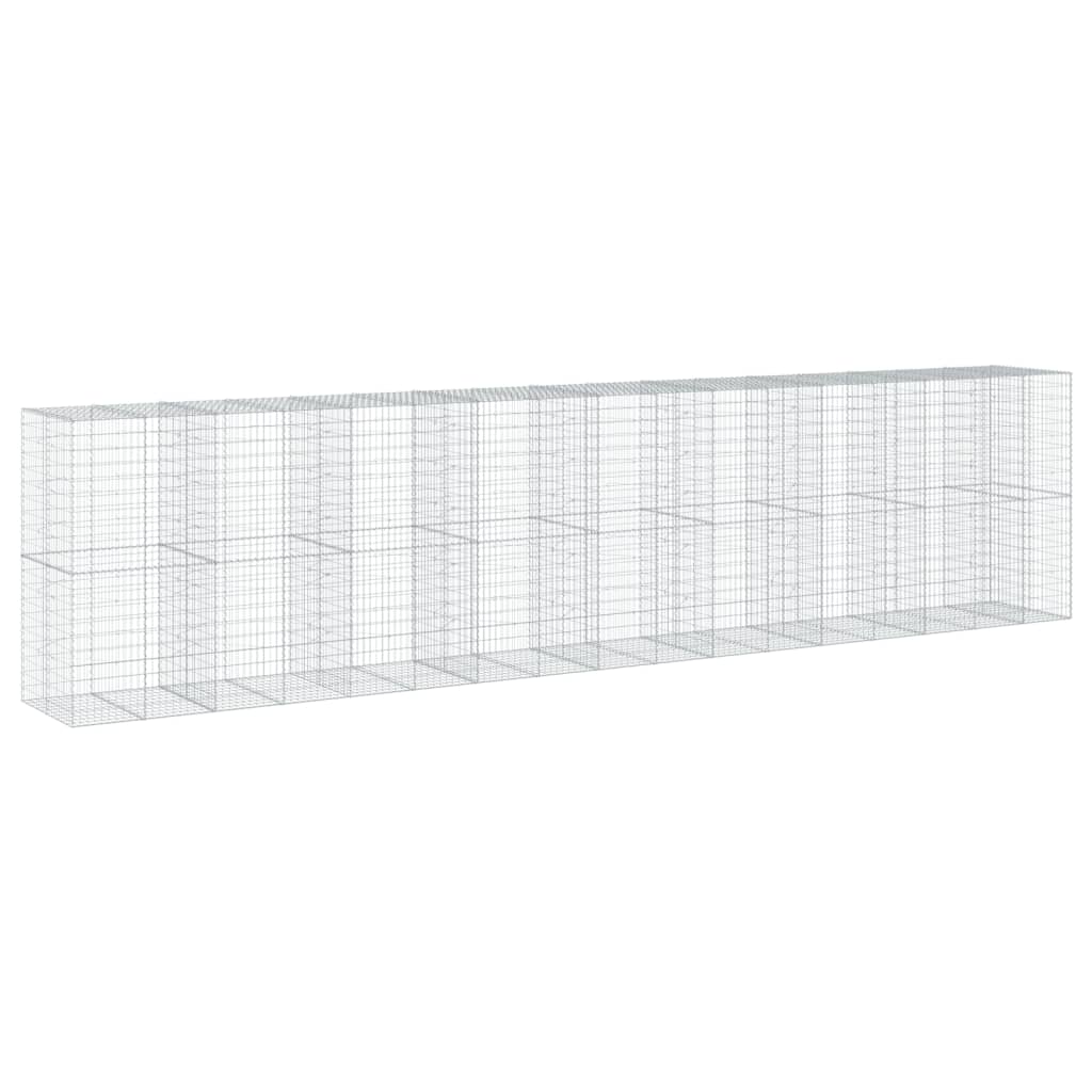 Gabionska košara s poklopcem 850x100x200 cm pocinčano željezo