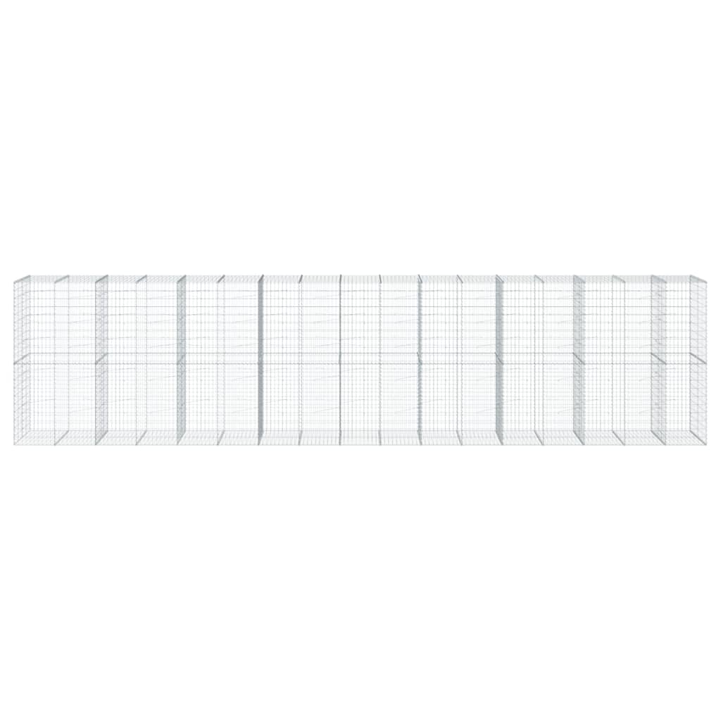 Gabionska košara s poklopcem 850x100x200 cm pocinčano željezo