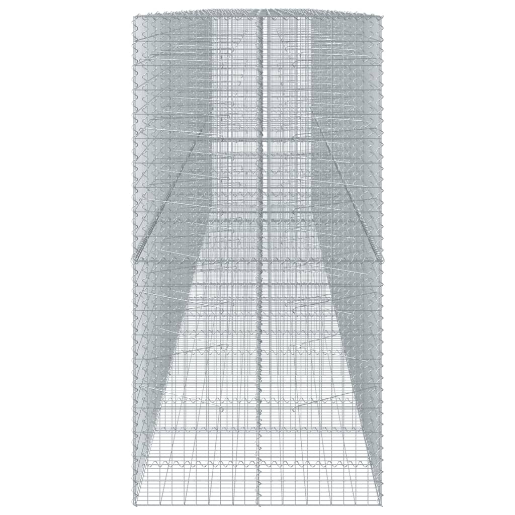Gabionska košara s poklopcem 850x100x200 cm pocinčano željezo