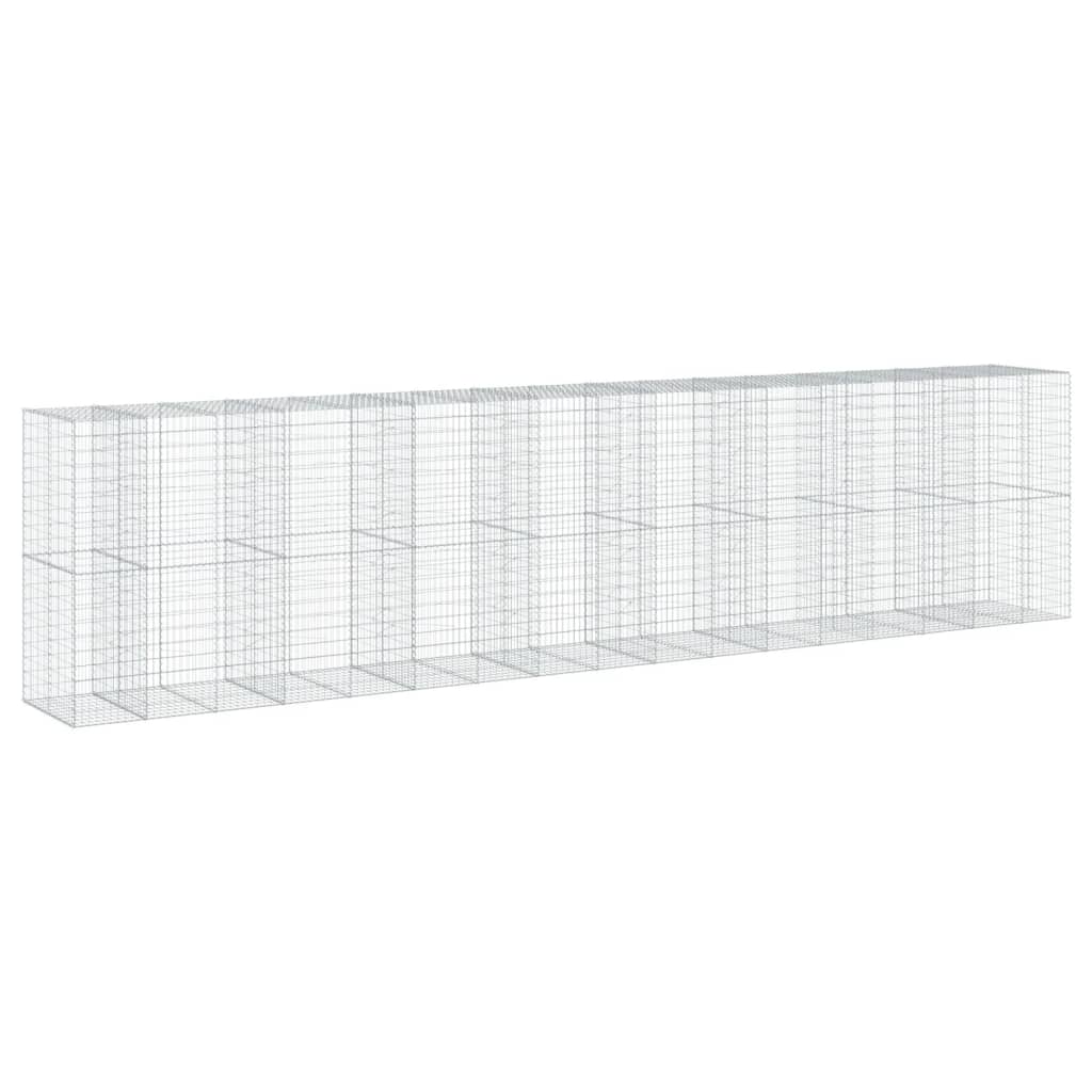 Gabionska košara s poklopcem 850x100x200 cm pocinčano željezo