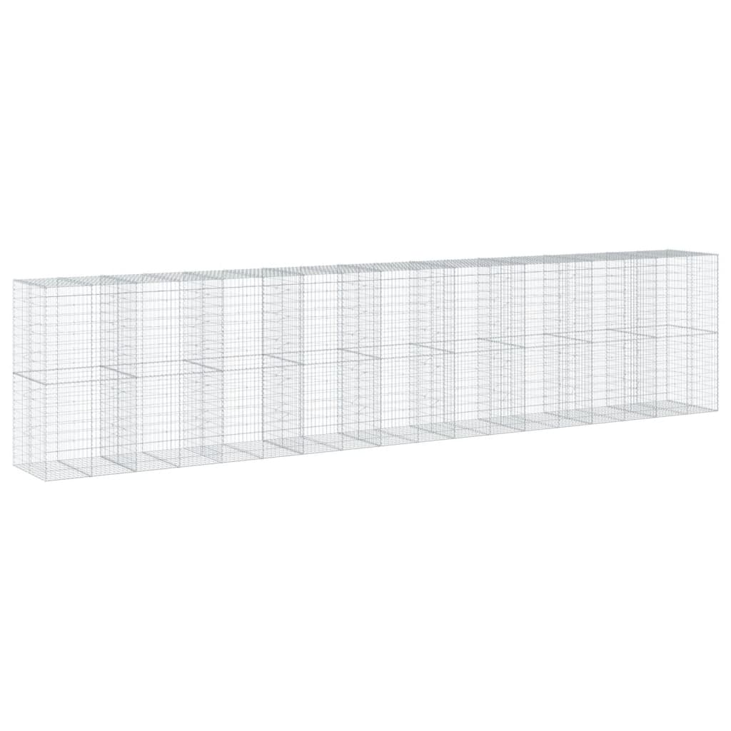 Gabionska košara s poklopcem 900x100x200 cm pocinčano željezo