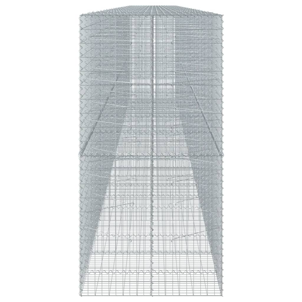 Gabionska košara s poklopcem 1200x100x200 cm pocinčano željezo