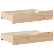 Ladice ispod kreveta s kotačima 2 kom 85x55x17 cm od borovine