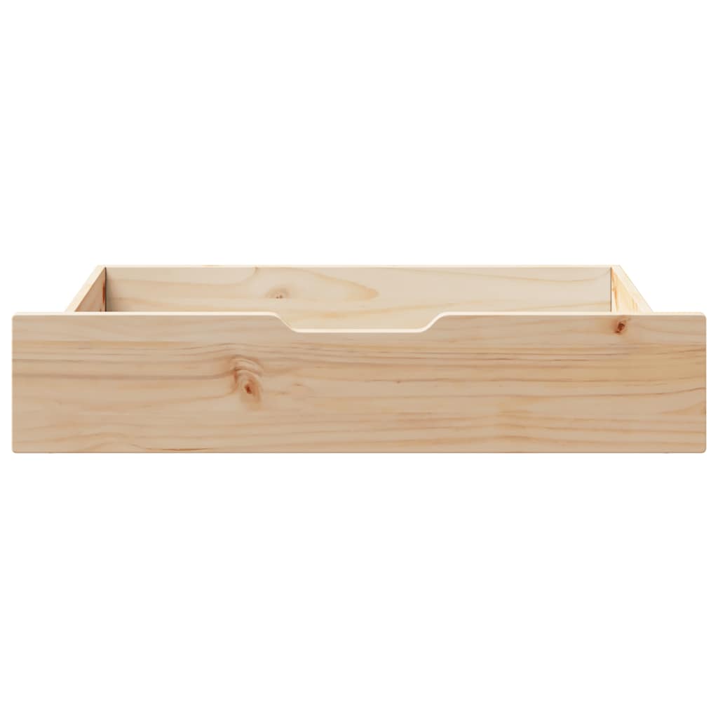 Ladice ispod kreveta s kotačima 2 kom 85x55x17 cm od borovine