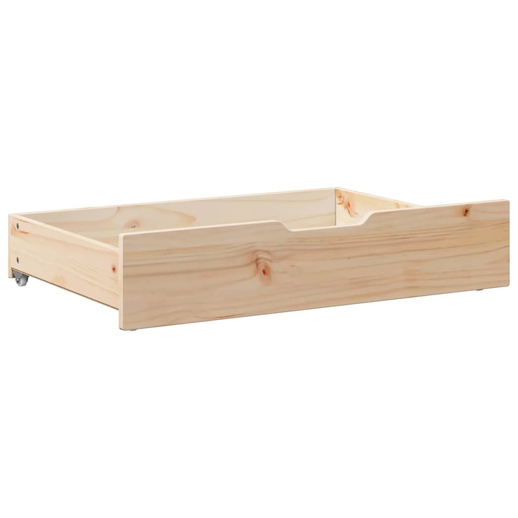 Ladice ispod kreveta s kotačima 2 kom 85x55x17 cm od borovine